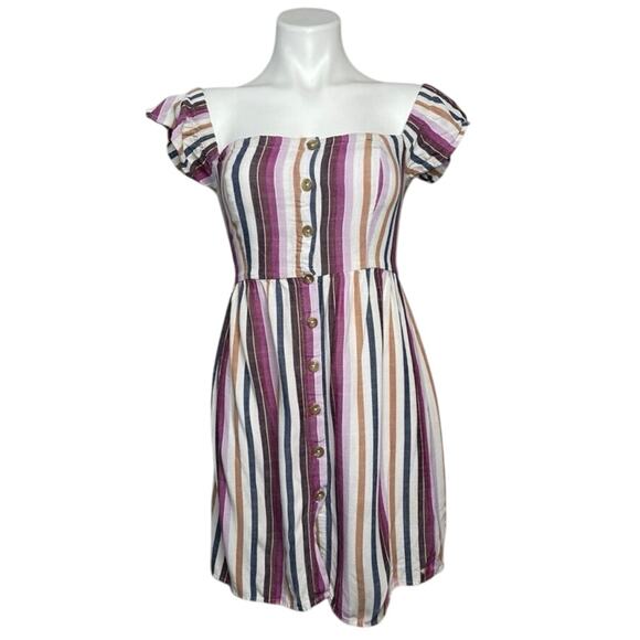 Aeropostale Prarie Dress Fairy Cottage Coquette Rayon Size M Feminine Festival - Picture 1 of 12